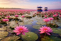 ทะเลบัวแดง อุดรธานี